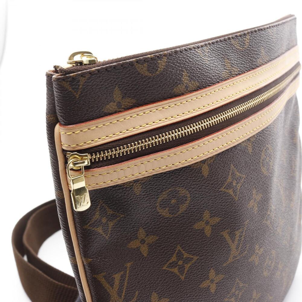 Louis Vuitton Pochette Bosphore Monogram Shoulder Bag Canvas Leather Brown - Picture 6 of 7